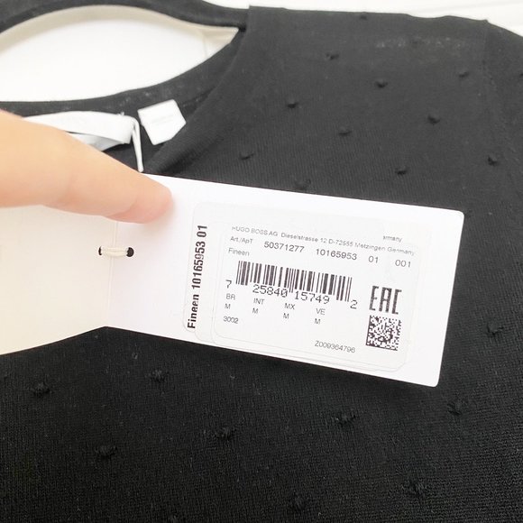 Hugo Boss Fineen Dot Jacquard Sweater NWT Medium - Picture 7 of 9